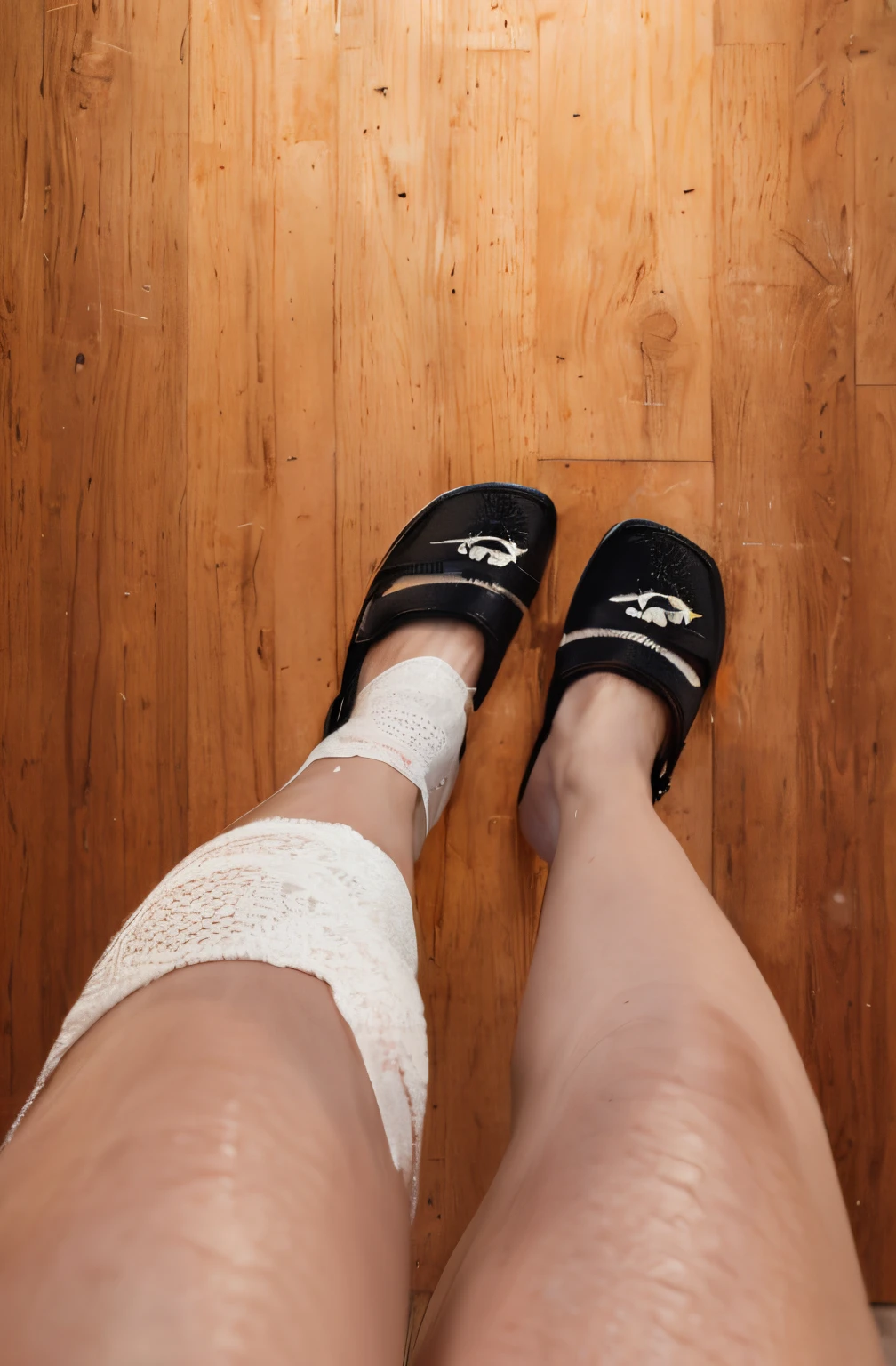 Indoor slippers with a focus on fit, indoor slippers with clear details, natural and realistic shading,