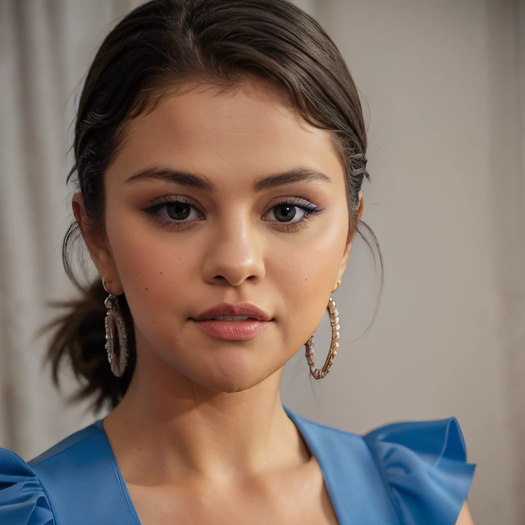 SelenaGom3z(looking at viewer) (close up)
Blue dress