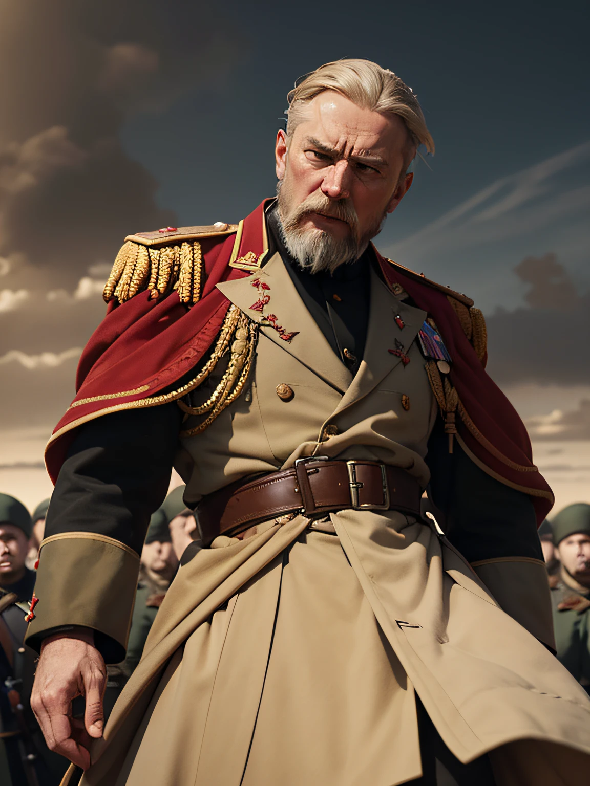 For honesty and truth I will go to the end, for the Motherland, for my father.
For this, so that there are fields and meadows, For that, what's in the hearts of you and me.
For the glorious Russian Great Speech, we cut off our enemies' heads off shoulders.