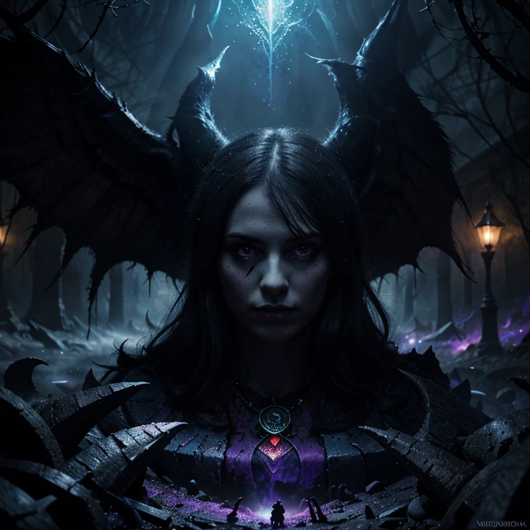 Dark shadows, dark evil hell of the underground hell ,dark fantasy art, dark, , vibrant, colorful, hyper detailed, vapor, beautiful, radiant, magical, cosmic