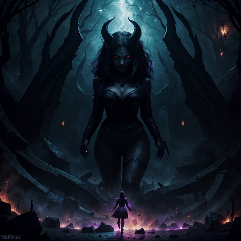 Dark shadows, dark evil hell of the underground hell ,dark fantasy art, dark, , vibrant, colorful, hyper detailed, vapor, beautiful, radiant, magical, cosmic