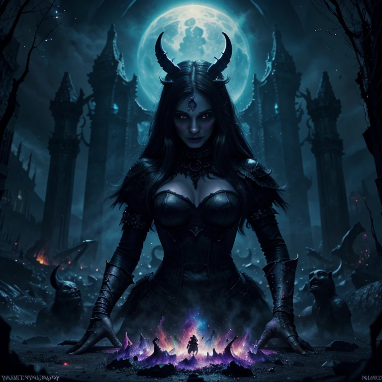 Dark shadows, the dark underworld in hell. fantasy art, dark, , vibrant, colorful, hyper detailed, vapor, beautiful, radiant, magical, cosmic