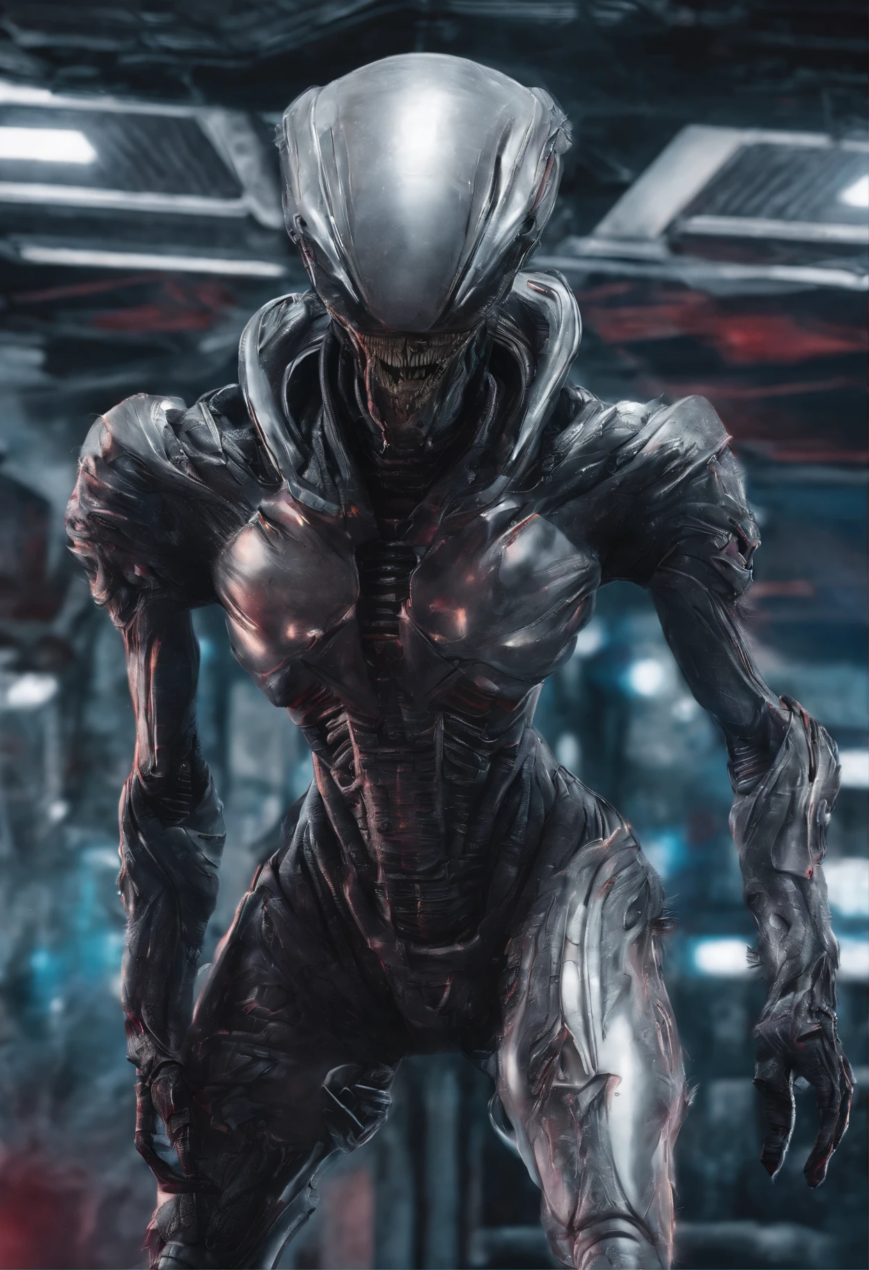 Alien invasion，invasive insect scorpion，Hair has grown a lot，Incredible，blood vesurderoull body like，combats，The city was destroyed，a true，Facial features are carefully drawn，realistic skin textures，Dark style，depth of fields，to emphasize，Real light，ray traycing，oc rendered，hyper realisitc，Best quality，8K，artworks，ultradetailed，Detailed pubic hair，Correct anatomy，focus on eyeokeh，Facial features are carefully drawn