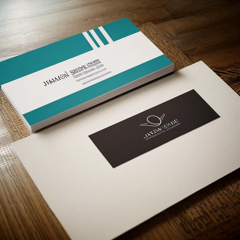 stylish interior design business card　warmth like a letter　designed by a female architect