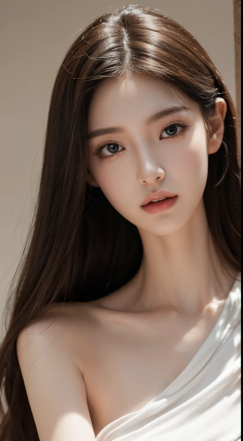 (Photorealistic),(Masterpiece),(ultra-detailed),a very close shot of very pretty tall idol girl but so busy that she had starved for a month so very close to fainting but somehow stays conscious for her fans and has extremely thin which are just bones and thinner than sticks,more beautiful and model-like because of thinness and beautiful