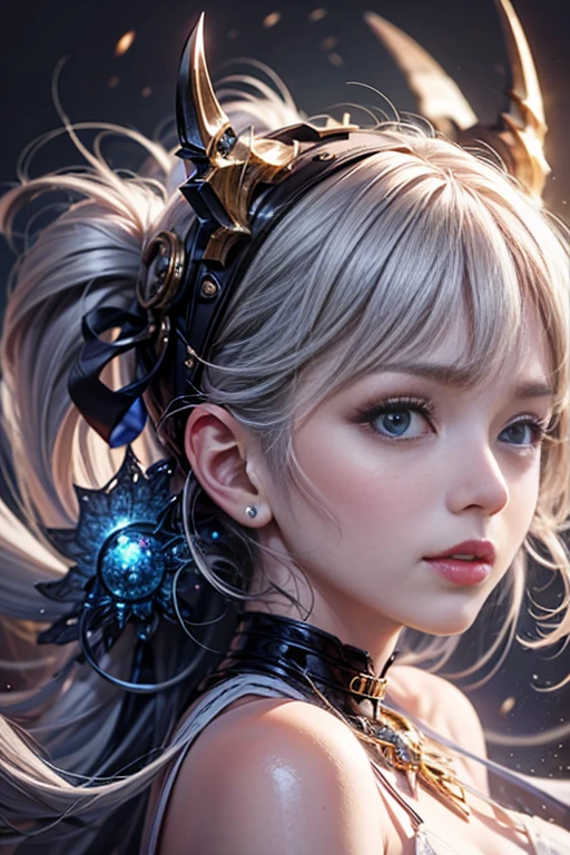 (Photoreal Stick:1.4, masutepiece:1..3, 8K), top-quality, masterpiece, 超A high resolution, Professional camera work, Grow Light Effect, Realistic portrait, Cinematic Light, Highly detailed skin and facial texture:1.3, The ultra-detailliert, A detailed eye, Detailed limbs, Perfect dynamic composition, (fanciful:1.2, dream:1.2, tradition:1.2), 1girl in, 25-years old, cute sexy japanese slim woman, Fair skin, (Enraptured look:0.9, Totally captivates you:1.0), (Silver kimono:1.34 off shoulder), (voluptuous breasts:0.9), (Backshots, Calm pose), (Beautiful blue eyes, Eyes that feel beautiful eros:0.85), Sexy face:0.4, (A mouthfeel that feels beautiful eros:0.85), ((Too cute beauty:0.9))