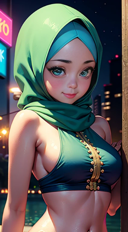 slutty, top-quality,Beautiful detailed hijabi,Bewitching face,(((kerala))) model,long lashes,Detailed details,Colossal tits,sideboobs,stares at the camera