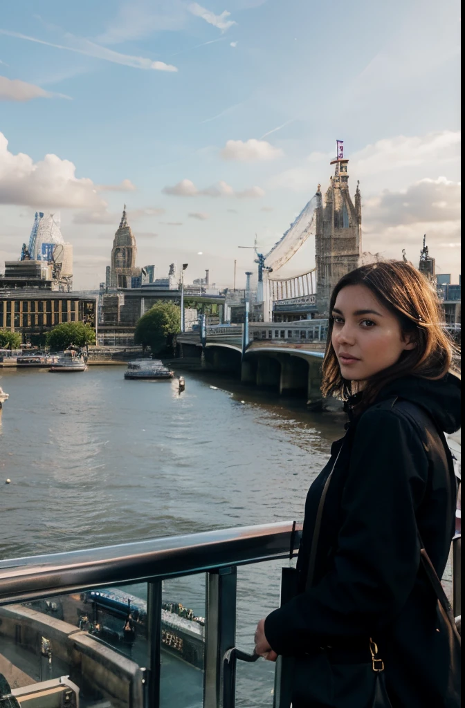 Lucy sightseeing in london