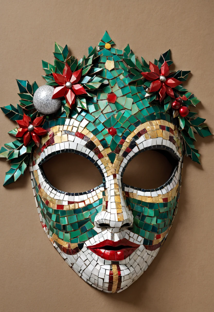 Mosaic Christmas Mask