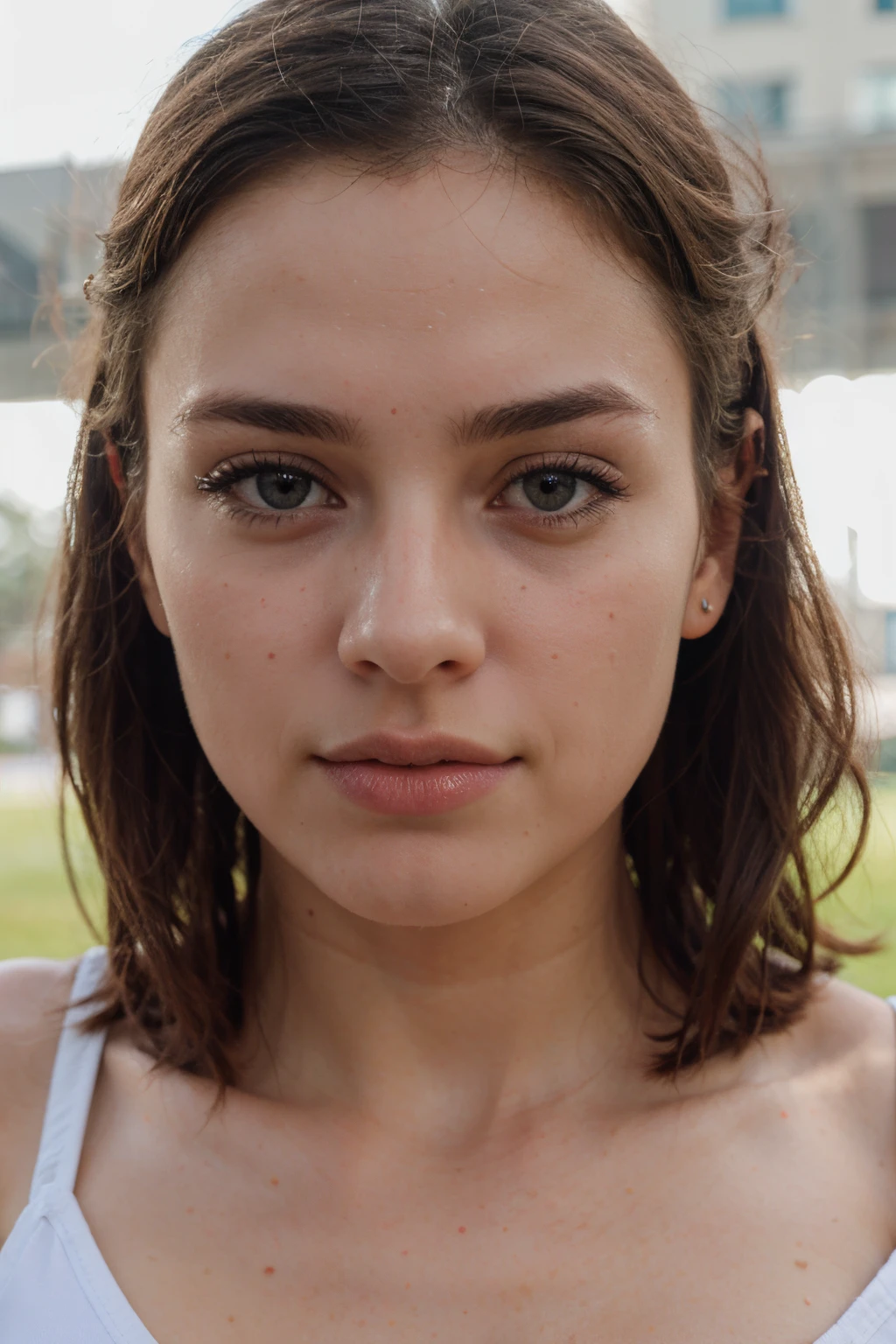 "(best quality,highres,realistic),beautiful detailed eyes,beautiful detailed lips,perfect face,20yo woman,athletic body,stylish sportswear, in sports hall
