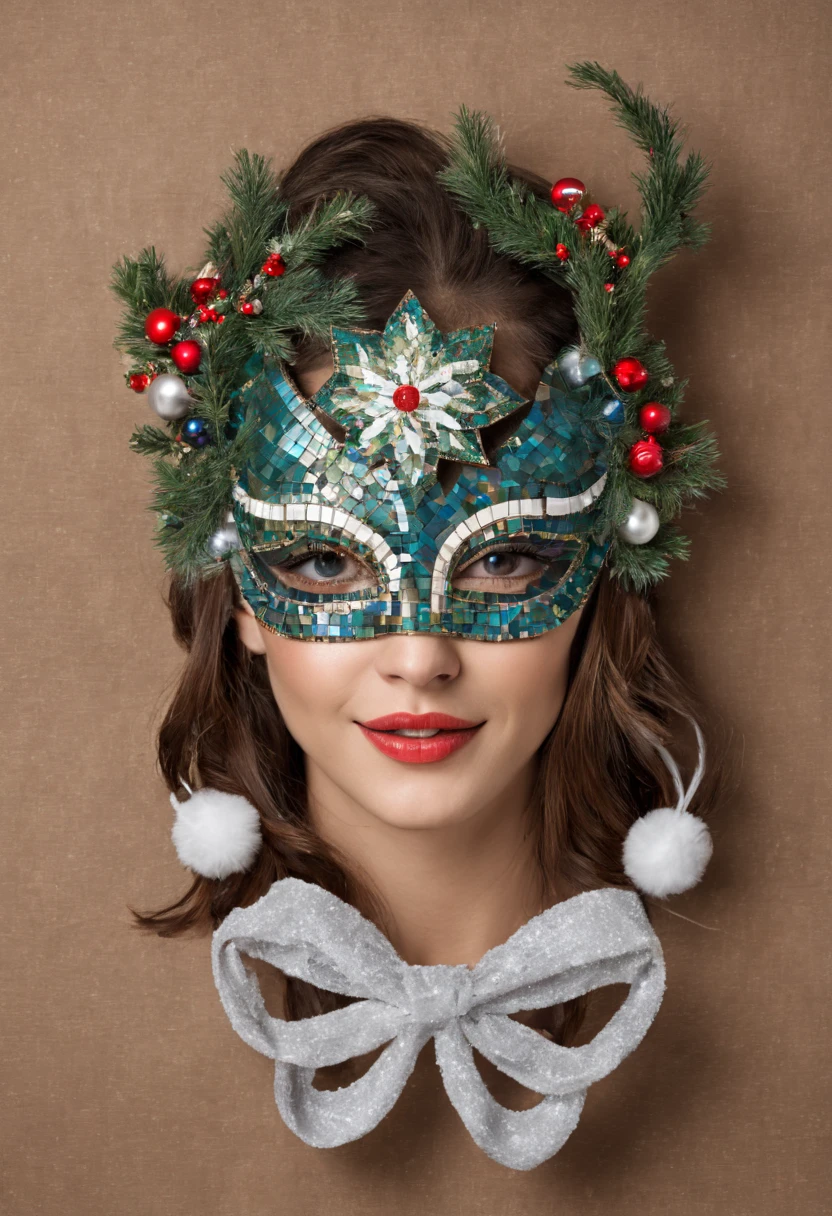 Mosaic Christmas Mask