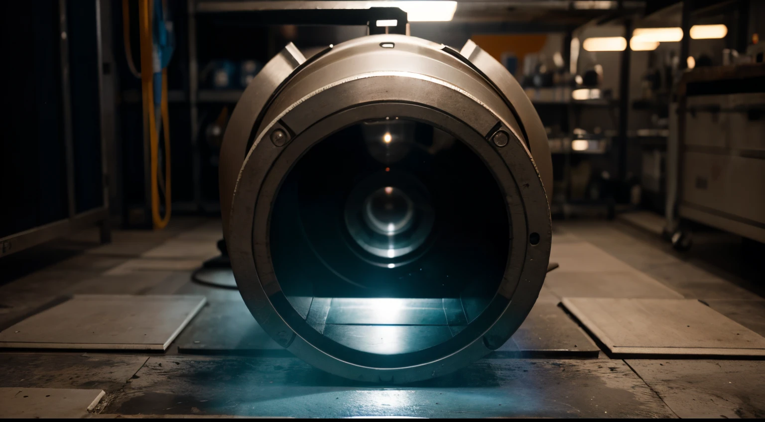 un laboratorio de fisica visto desde el suelo hasta el techo