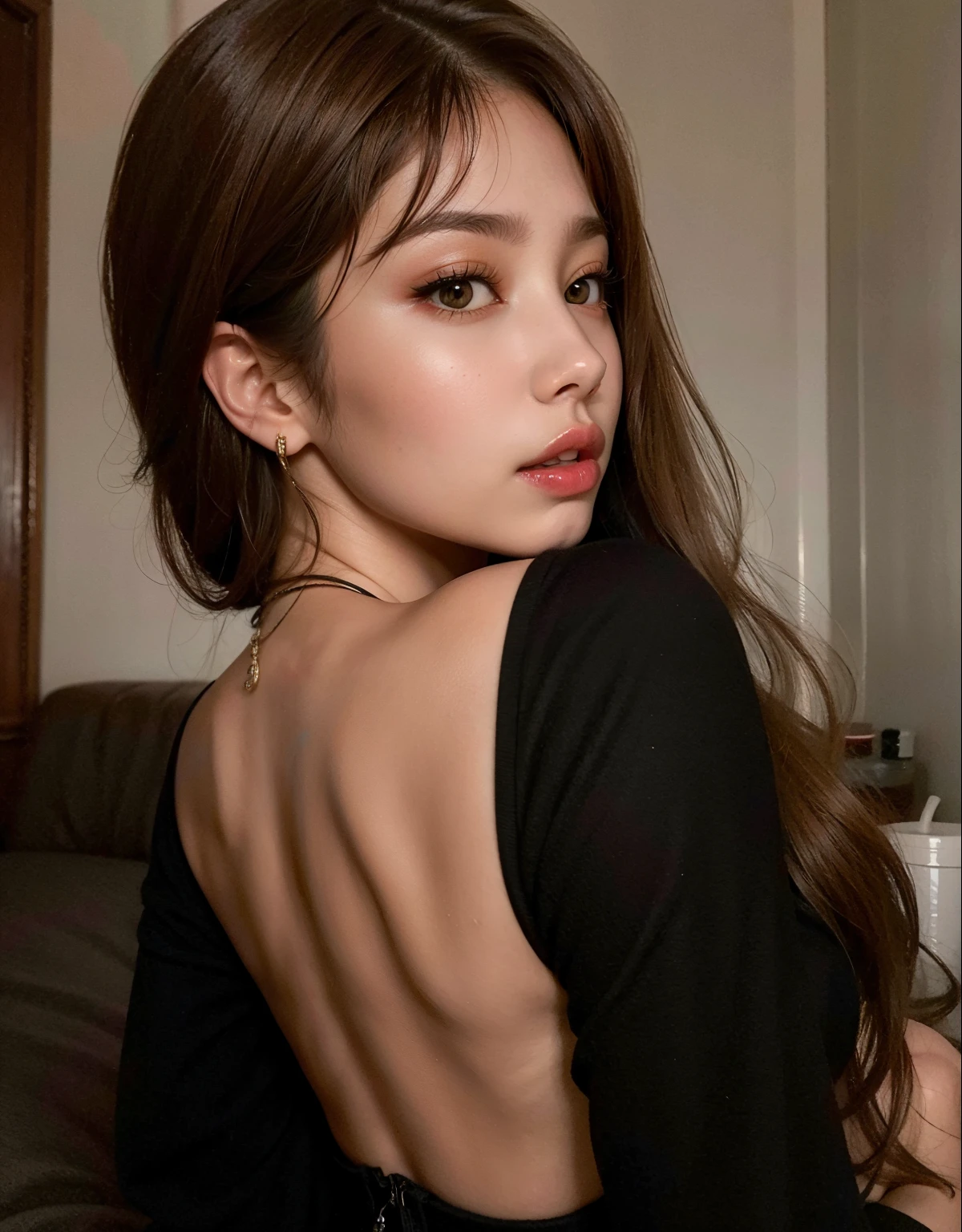 Jennie com cabelo bem comprido posando para uma foto, Amouranth, 2 Modelo feminina de 4 anos, imagem de perfil, 18 anos, Foto de perfil, mostrando o ombro de costas, Anastasia Ovchinnikova, Anna Nikonova aka Newmilky, 2 2 anos, tomada em 2 0 2 0, mais conhecido como Amouranth, jennie blackpink