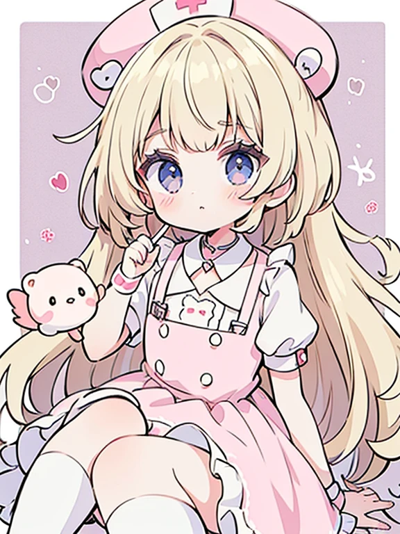 panoramic view, portrait head to feet view, soft pastel colors stick figure, highly detailed 1 girl lovely nurse lolita nurse dress, detailed five fingers on each hand, 2 hands, 2 feet, knee white stocking, Une fille long cheveux lisse dans le style 90's anime vintage, its fine ink line art, comic style, of the anime girl, cute face, big eyes long lashes, kawaii style accessories cute sanrio resin charms, hair accessory, at medical hospital in background, accessories such as detailed white Stethoscope, detailed cute Bandage, detailed Thermometer, cute pink syringes, ruffle, bow, cute bear, soft warm inviting, pastel light yellow light pastel blue light pastel pink colors, illustration in the style of omiso and menhera lolita on Twitter, lolita glam, art by hareroom1 on Twitter, beautiful line art, stickers in different frame of nurse in hospital, pastel comic style, manga style, manga art style, pencil and ink caricature drawing, palette colors, flat colours, detailed, attention to detail, 8k, non-cluttered, beautiful