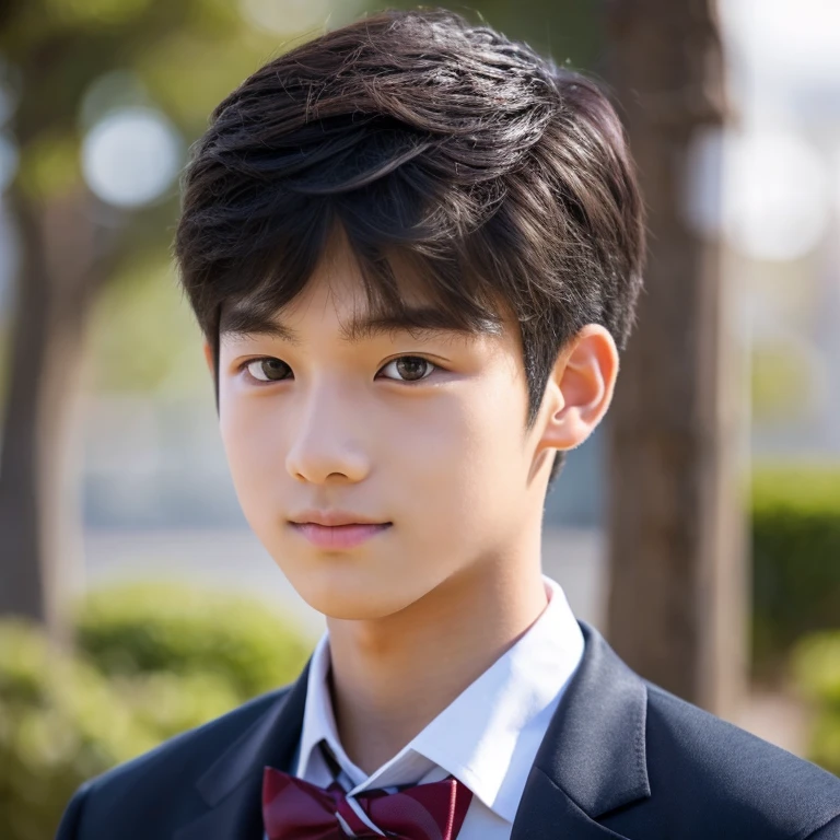 a junior high school student　man　a handsome