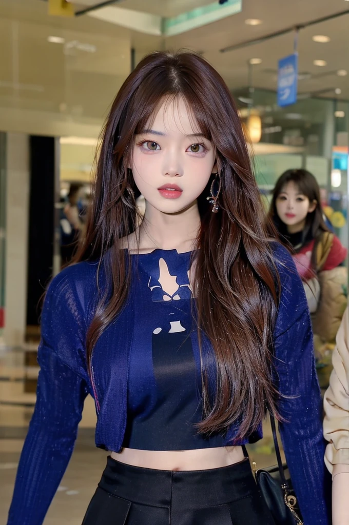a close up of a woman with long hair wearing a blue top, blackpink jennie, bae suzy, lalisa manobal, jaeyeon nam, jossi of blackpink, roseanne park of blackpink, jinyoung shin, lalisa manoban of blackpink, heonhwa choe, portrait of jossi of blackpink, park ji-min, iu, sha xi