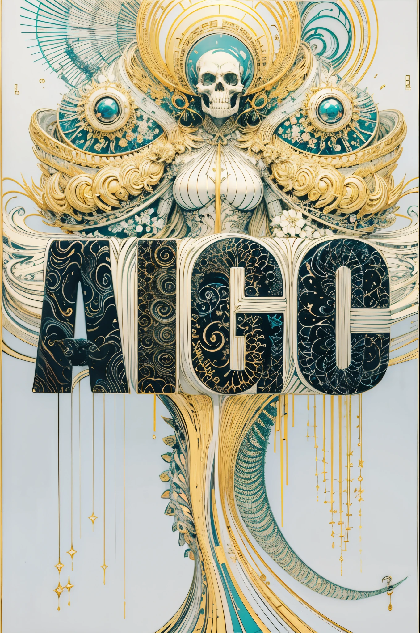 Elegant, Fauvistdesign, Vibrant colors, 𝓡𝓸𝓶𝓪𝓷𝓽𝓲𝓬, fearsome,fearsome,epic,hell, volcanoes,skulls, bloods,vintagestyle,(tangled,datura,Tangles,entangled), (s fractal art: 1.3),divinelight,gold foil,Gold leaf art,Flash drawing,