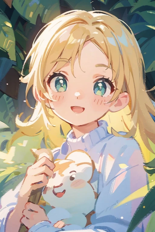 (best quality,4k,8k,highres,masterpiece:1.2),ultra-detailed,(realistic,photorealistic,photo-realistic:1.37),yellow blond long hair,1Girl,1 boy,couple,Sweaters,happy face,beautiful detailed eyes,beautiful detailed lips,extremely detailed eyes and face,longeyelashes,portraits,landscape,vivid colors,warm toning,soft lighting