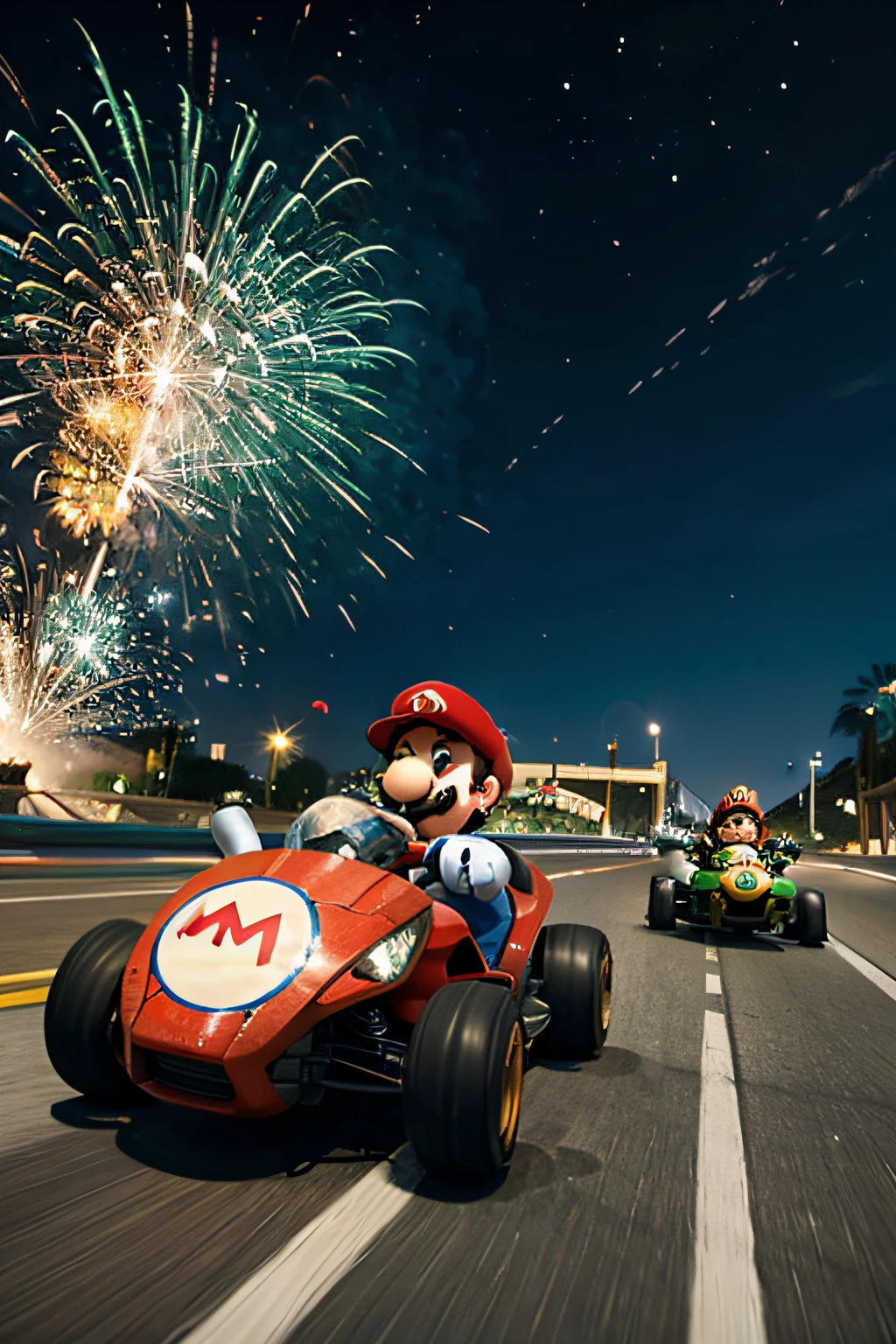 mario kart explode