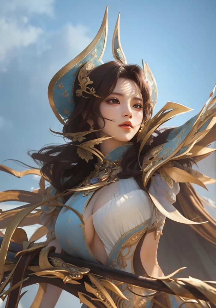 Best quality, masterpiece (large breasts), detailed skin texture, detailed cloth texture, detailed face, super detail, 8k, intricate detail,