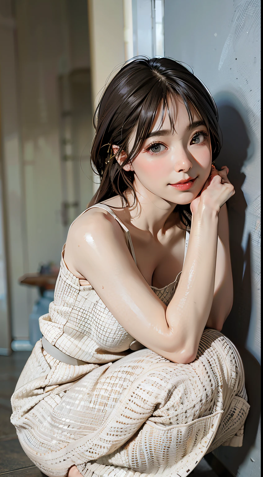 a beautiful girl in a sexy sundress, lifting dress to show white lase panties, (best quality,4k,8k,highres,masterpiece:1.2),ultra-detailed,(realistic,photorealistic,photo-realistic:1.37),beautiful detailed eyes,beautiful detailed lips,extremely detailed eyes and face,long eyelashes,outside, in the rain, detailed rain,warm lighting,soft colors,cinematic composition,depth of field,natural environment,serene mood,dreamy atmosphere