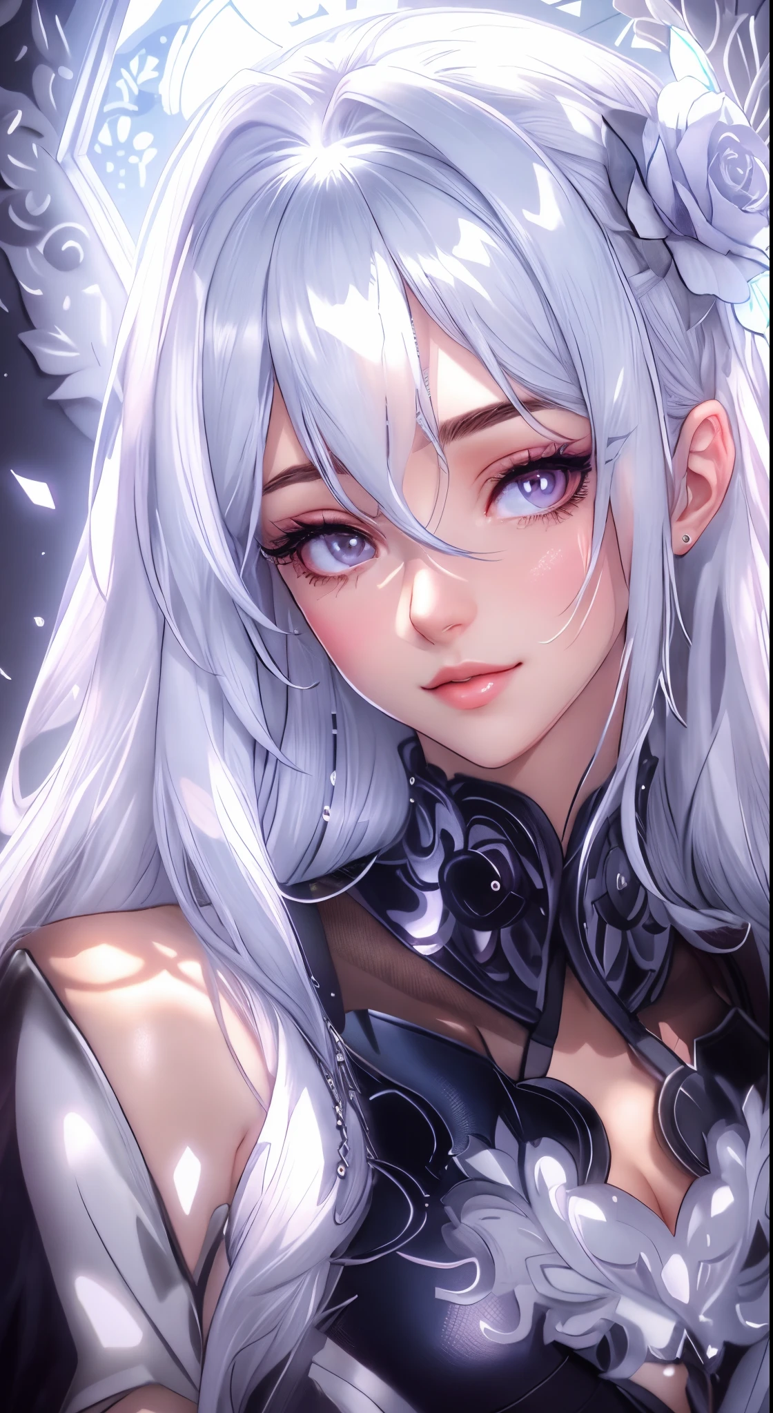 arafed image of a sexy couple posing together in a window, seductive tifa lockhart portrait, tifa, tifa lockhart, tifa lockheart, tifa lockhart portrait, glamorous tifa lockheart, portrait of tifa lockhart, tifa lockhart with white hair, range murata and artgerm, 8k high quality detailed art
