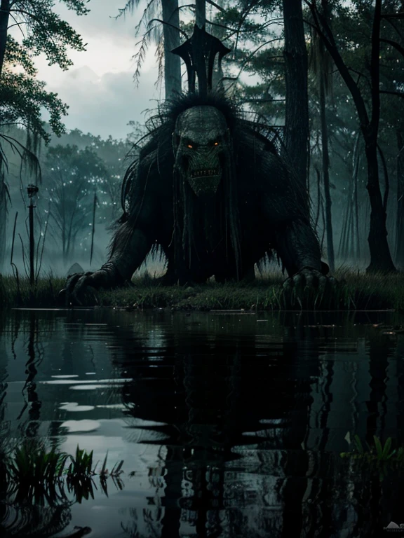 Swamp monster dark fantasy