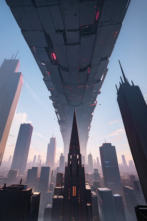 giant Klee in city with skyscrapers
