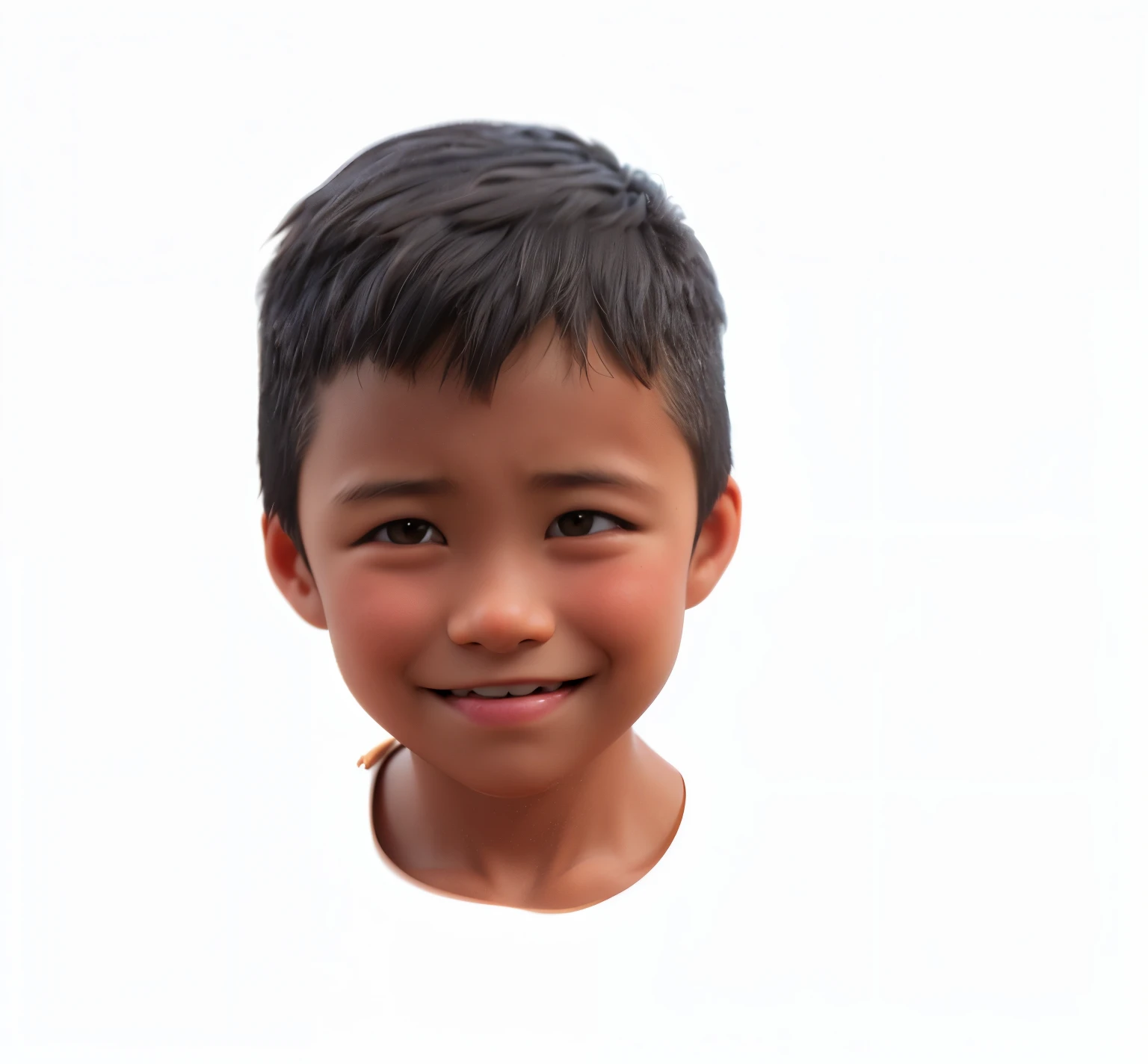 there  a young boy smiling and holding a toothbrush, south east asian with round face, detailed face of a asian boy, young boy, boy with neutral face, young child, child hybrid, boy has short black hair, kid, boy thin face, reyyan, realistically rendered face, peruvian boy looking, potrait, ayan nag, generate realistic face