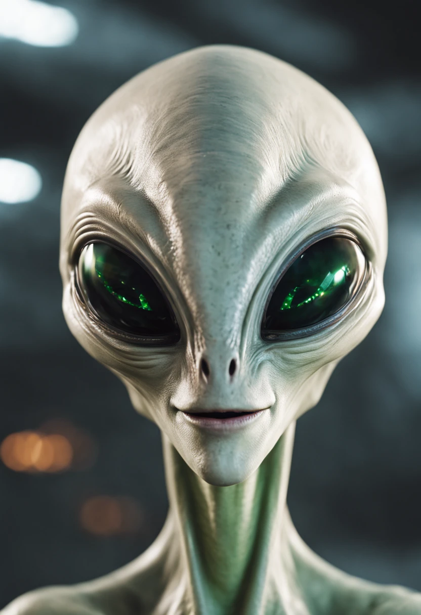 advanced alien smiling