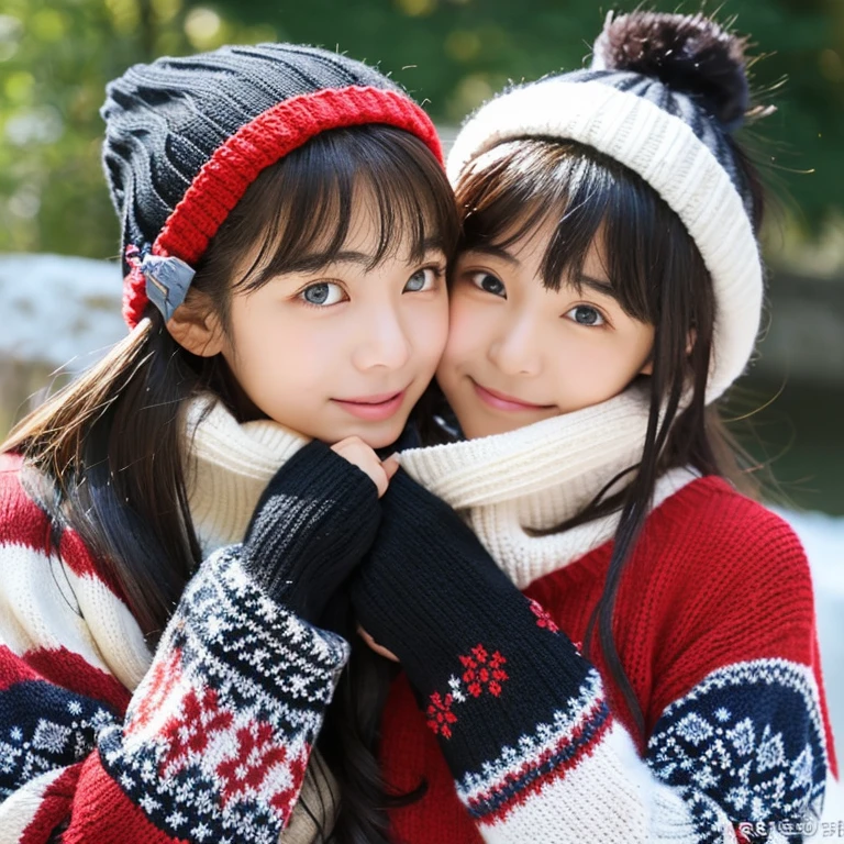 An ultra-high picture quality、Perfect Photo、14 year old beautiful girl、Japan beautiful girl、hi-school girl、light skinned、slender、Black Haired Beautiful Girl、cute little、Beautuful Women、Red flowers、(tiny chest)、breathe into your hands、((Nokezoru))、Colorful winter clothes、Wear a sweater、muffler、Knitted gloves、No bangs、Knitted Cap、((rampage))、((It hurts a lot))、(hate)、(Painful)、(resist)、(half-opened mouth)、(Resist fiercely)、terrifying、sports hair、Straight hair、glares、semi long hair、(Teary-eyed)、Bedrooms、