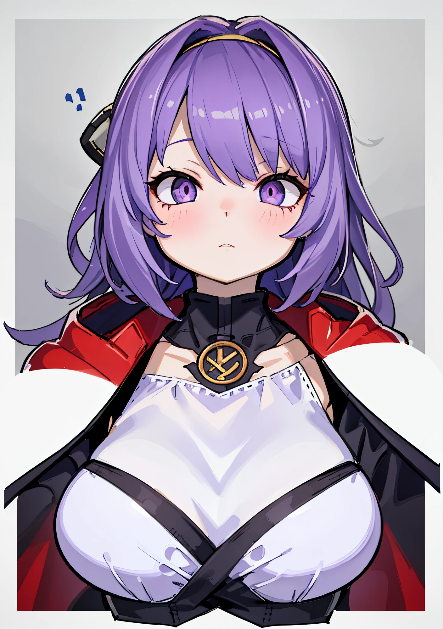 anime girl with purple hair and dark purple eyes and a purple bra, detailed digital anime art, guweiz, artwork in the style of guweiz, guweiz on pixiv artstation, guweiz on artstation pixiv, portrait gapmoe yandere grimdark, detailed anime character art, gapmoe yandere grimdark, demon anime girl, kawacy