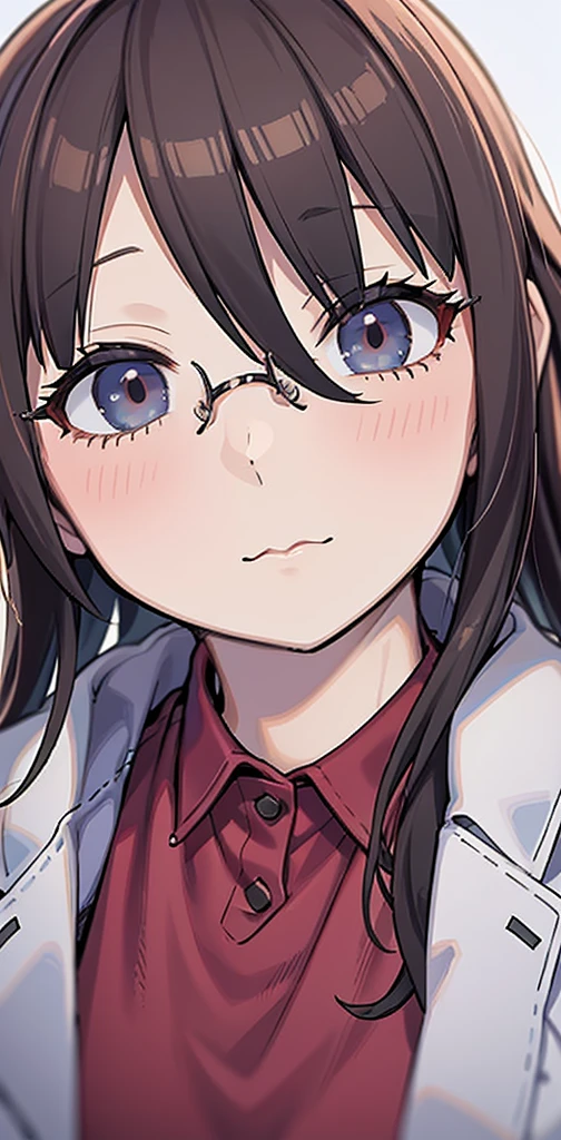 there a woman with glasses and a jacket posing for a picture, profile photo, profile image, 1 8 yo, 18 years old, with glasses, mai anh tran, taken in the early 2020s, 2 , my linh, 21 years old, 2 3 years oldic, 2 7 years old
