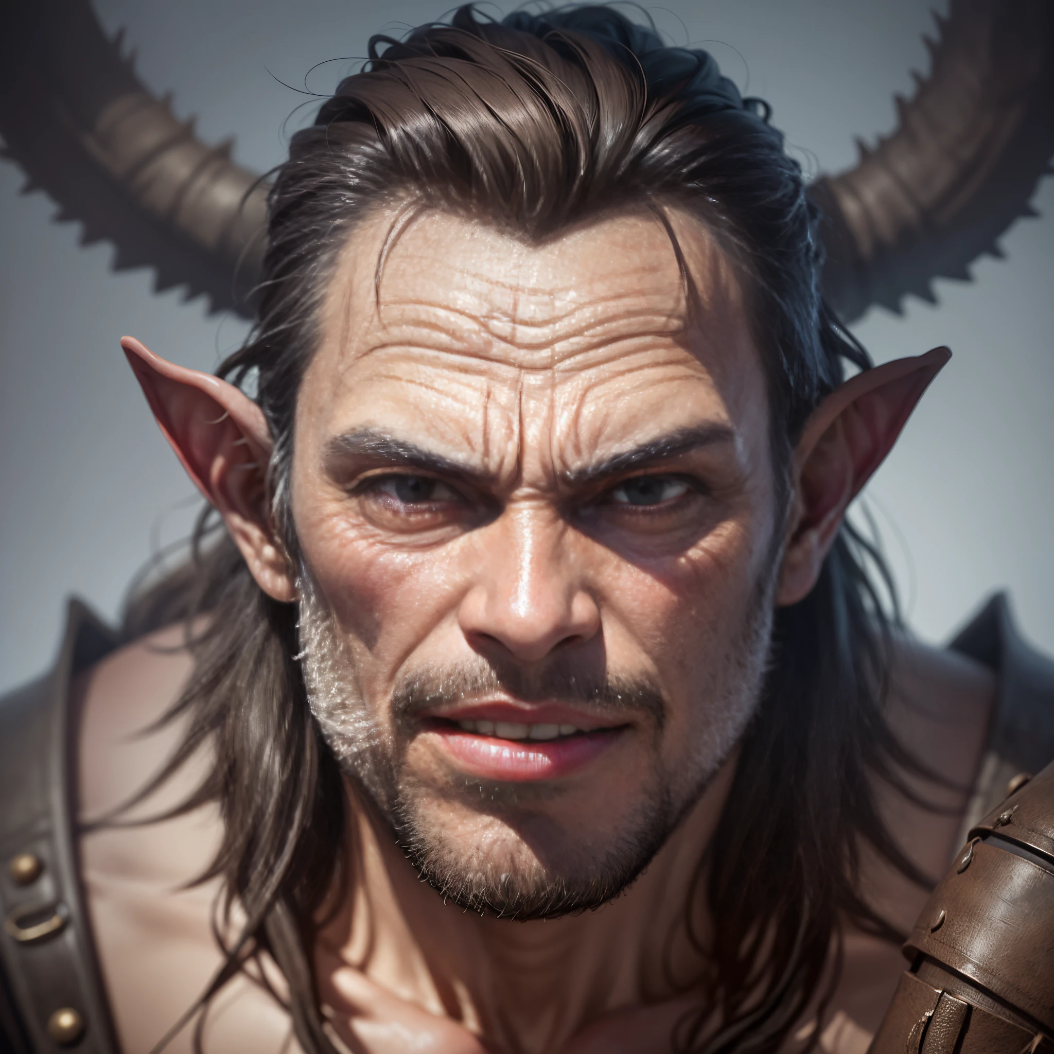 orc of Mordor, realistic skin, cinematic, ultra detail, —s 3 —v 5.1 —ar 1:1 --auto --s2