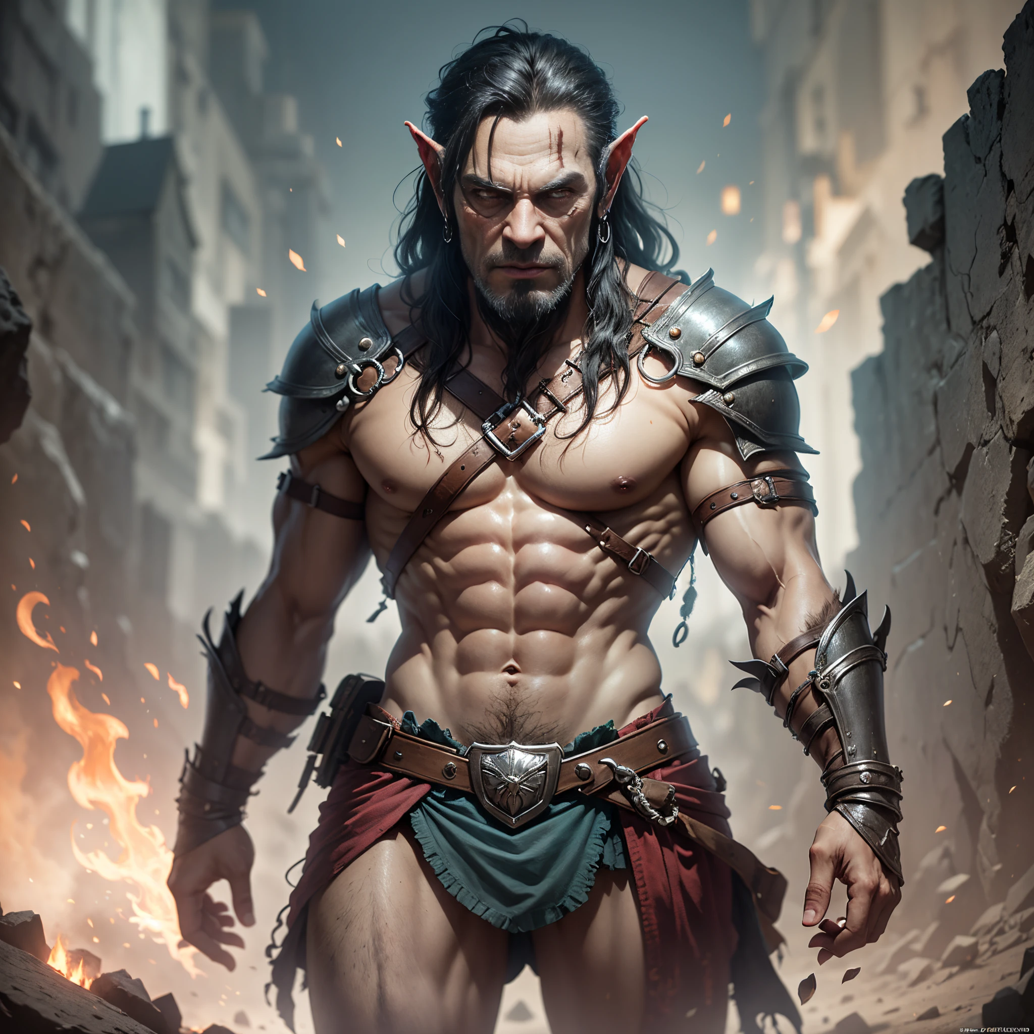 orc of Mordor, realistic skin, cinematic, ultra detail, —s 3 —v 5.1 —ar 1:1 --auto --s2