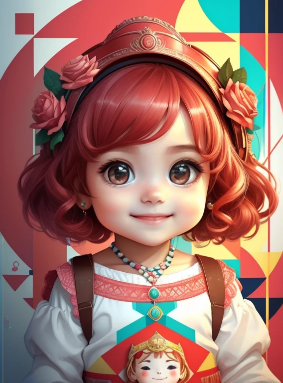 (cute smiling with a drums) stylized identical to 1940 |)), acolchoamento ,multidimensional geometric wall PORTRAIT, arte, Chibi,
Yang016K, lindo,(( cor vermelha predominante, rosa e branco))
Primary works, qualidade superior, melhor qualidade, Arte Oficial, Lindo e Estetaduardo Kobra acolchoamento ,multidimensional geometric wall PORTRAIT, arte, Chibo,detalhes