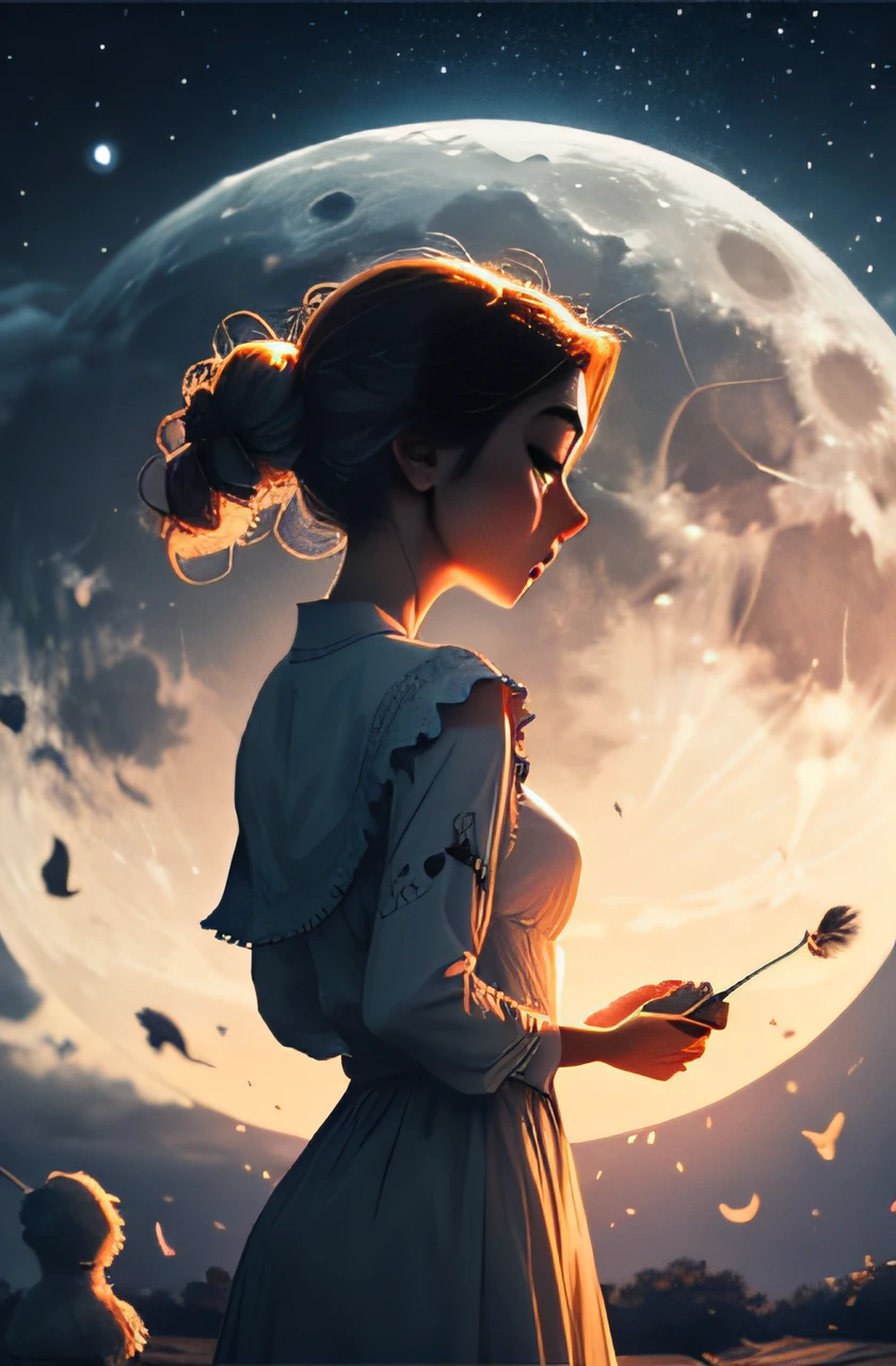 Luna and her friends, a circle complete,
In the rhythm of farewells,
New beginnings whispered, a hopeful tune,
, beneath the moon.