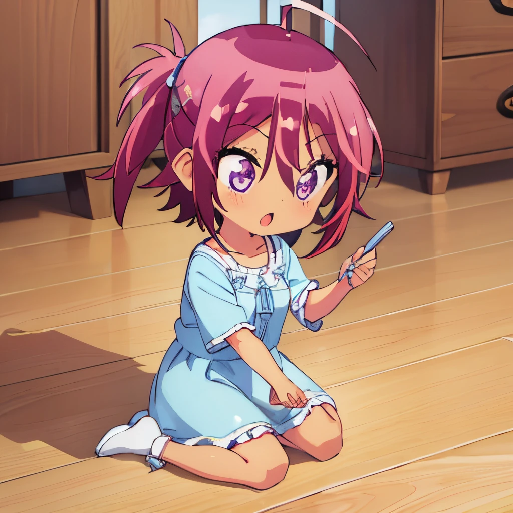 ((masterpiece)), ((best quality)), (ultra-detailed), a cute girl, 1girl,chibi