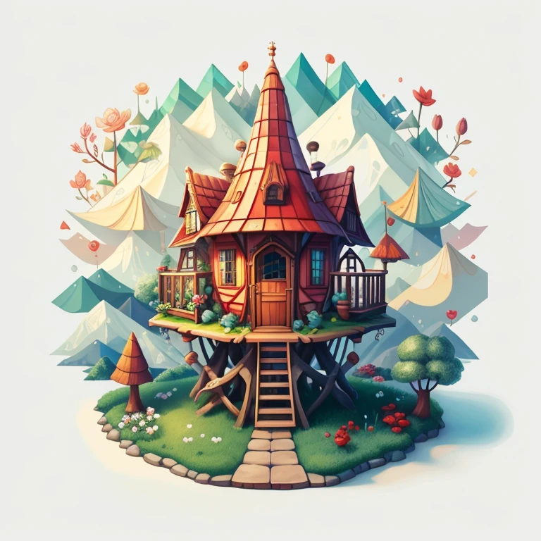 (cute gnome smiling with flowers and a tree house) stylized identical to 1940 |)), acolchoamento ,multidimensional geometric wall PORTRAIT, arte, Chibi,
Yang016K, lindo,(( cor vermelha predominante, rosa e branco))
Primary works, qualidade superior, melhor qualidade, Arte Oficial, Lindo e Estetaduardo Kobra acolchoamento ,multidimensional geometric wall PORTRAIT, arte, Chibo,detalhes