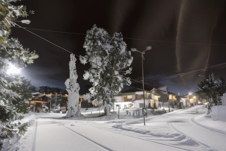 there a street with a tree and a lamp post, arredores da cidade, por Altichiero, Arrendajo em Avila Pinewood, Directed by: Nadir Afonso, por Veno Pilon, Escultura gigante, monumento, Porque Sepulto, vista das ruas, bispo do rosario, Directed by: Leo Valledor, na forma de um otorrinolaringologista, muita neve por todo lado
