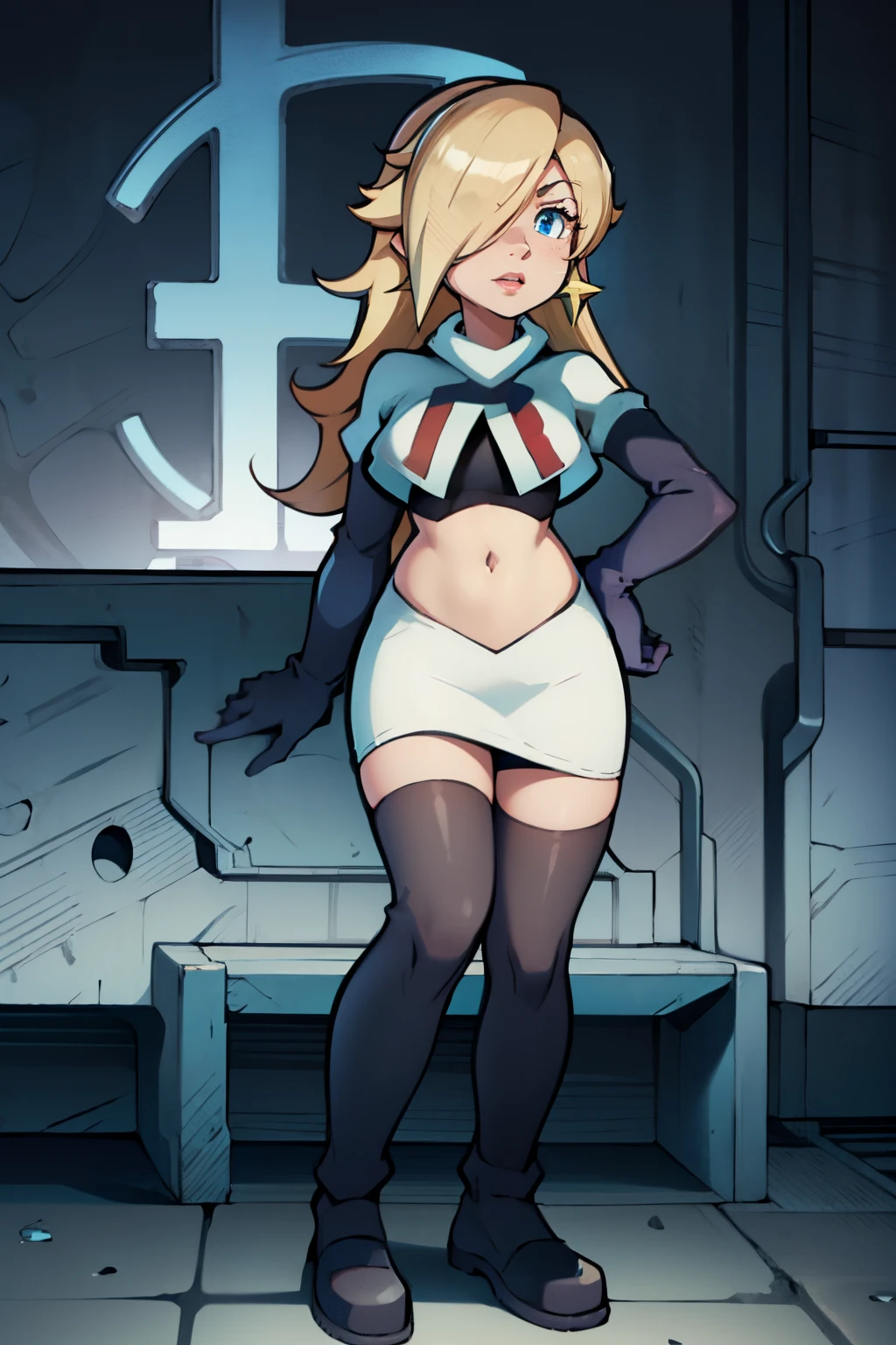 Masterpiece, Best Quality, Highly detailed, illustration, absurdres, street fighter, doll suit, shadaloo doll, agent aika, nazi saluting, military, military saluting, salute, 3girls, Team Squad, expressionless, blank eyes, looking at viewer, red gloves, emotionless, black latex, corrution, zofa suit, zofa soldier, mind control, female combatant, full body, hypnotized, standing, standing at attention, unhappy trance, full body suit, leotard, perfect female body, gold delmo uniform, golden delmo uniform, extremely glossy latex, Delmo Uniform, belt, hypnosis, hypnoLora, empty eyes, Mind control device, thighhighs, junko enoshima, danganronpa, twintails, blue eyes. gold hair, kneeling, poses, amen pose, praise_da_booty