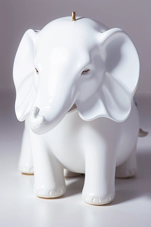 white melting elephant