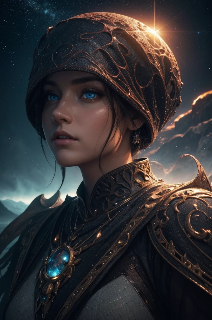 35mm photography, white cropped top, beautiful earth filled with water and lava, perfect eyes, sharp focus, 8k HD, crazy detail, intricate, Caenorhabditis elegans, atmospheric 4k hyper-detail, cinematic sensibility, sharp focus, masterpiece, color, surreal, vivid colors, (very detailed CG unity 8k wallpaper), intricate, high detail, sharp focus, realistic, symmetrical, volumetric lighting, beautiful, rich dark masterpiece, Dan Mumford and Mark M. Astrophotography in the style of Simonetti
