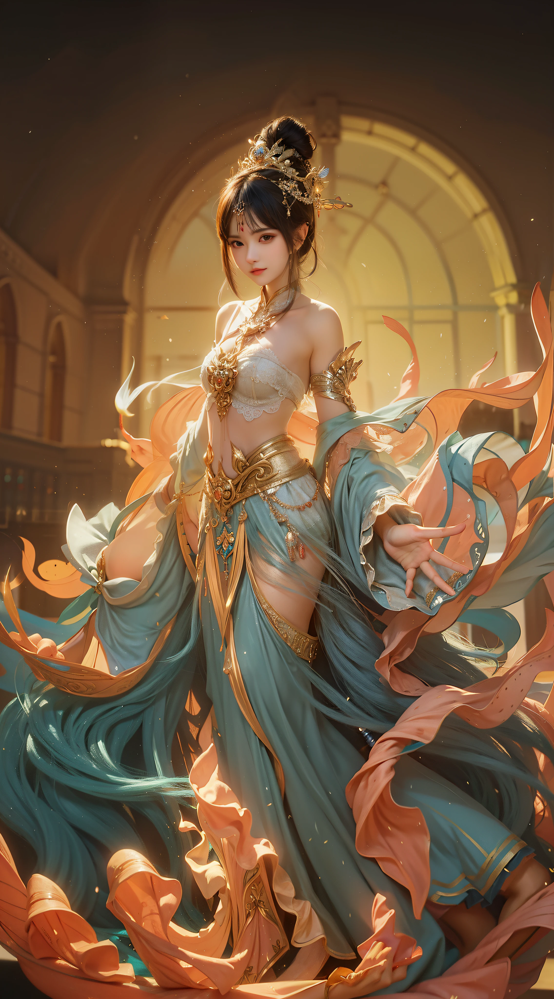 A woman in a blue dress dances for a long time., Flow series., ross tran 8 k, Wlop and Ross Thran, ross tran and wlop, a beautiful fantasy empress, fantasy art behance, beautiful fantasy art, Style of wlop, Art by wlop, phlegm, phlegm., phlegm |, fantasy art style, Phlegm art, Inspired by wlop