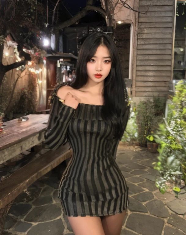 mulher araffe em um vestido curto posando para uma foto, linda mulher coreana jovem, coreana, Mulher sul-coreana bonita, mulher coreana jovem bonita, Ulzzang, Modelo de moda feminina coreana, Mulher coreana, linda senhora, cruel korean goth girl, Beautiful Asian girl, foto de menina, tzuyu de duas vezes, vestido escuro, vestido justo
