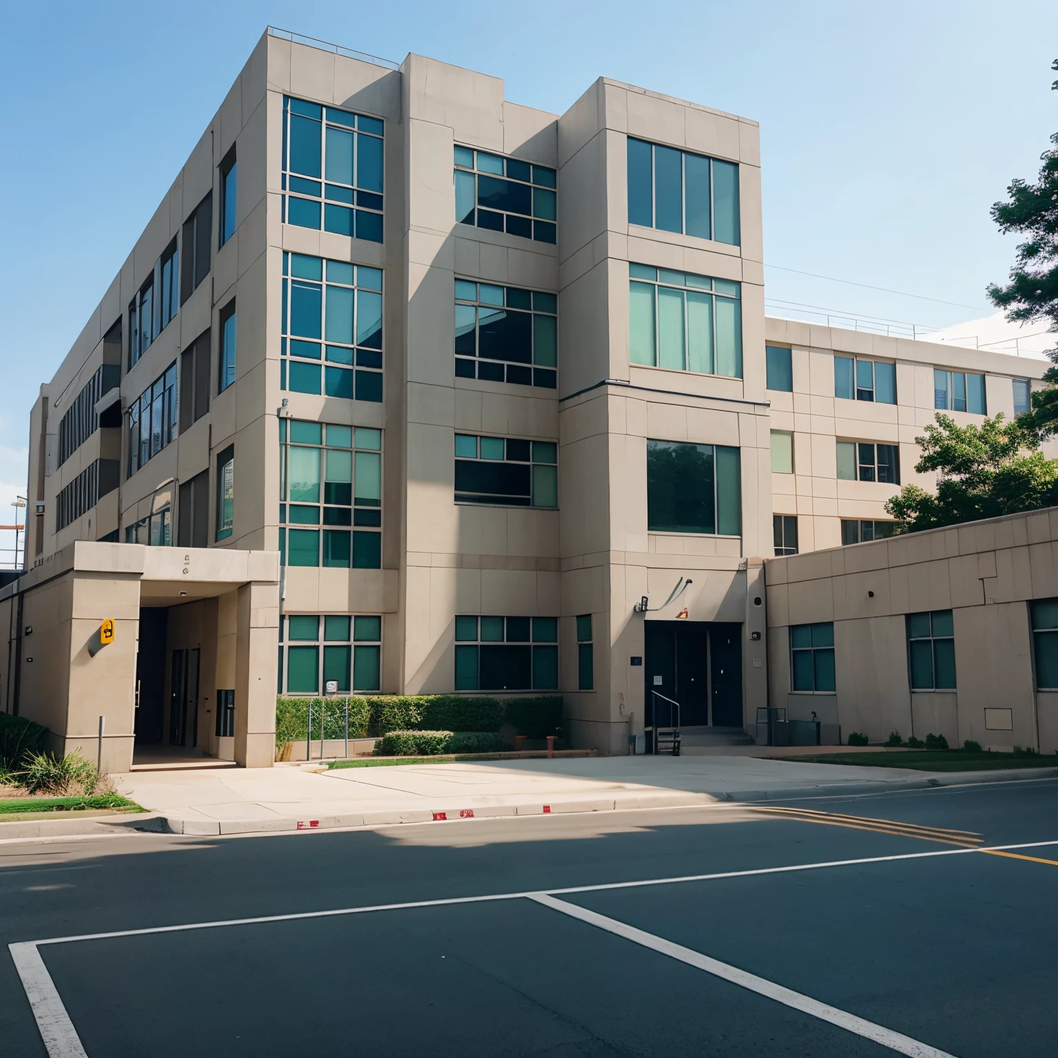 School building anime