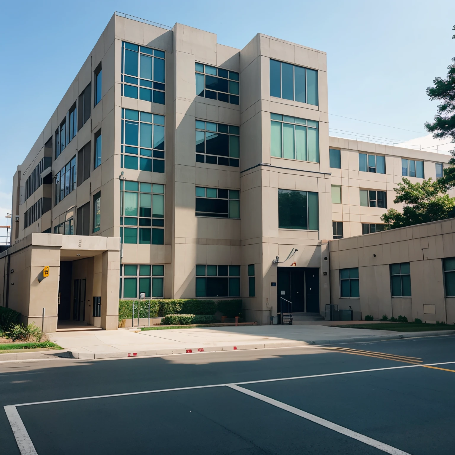 School building anime
