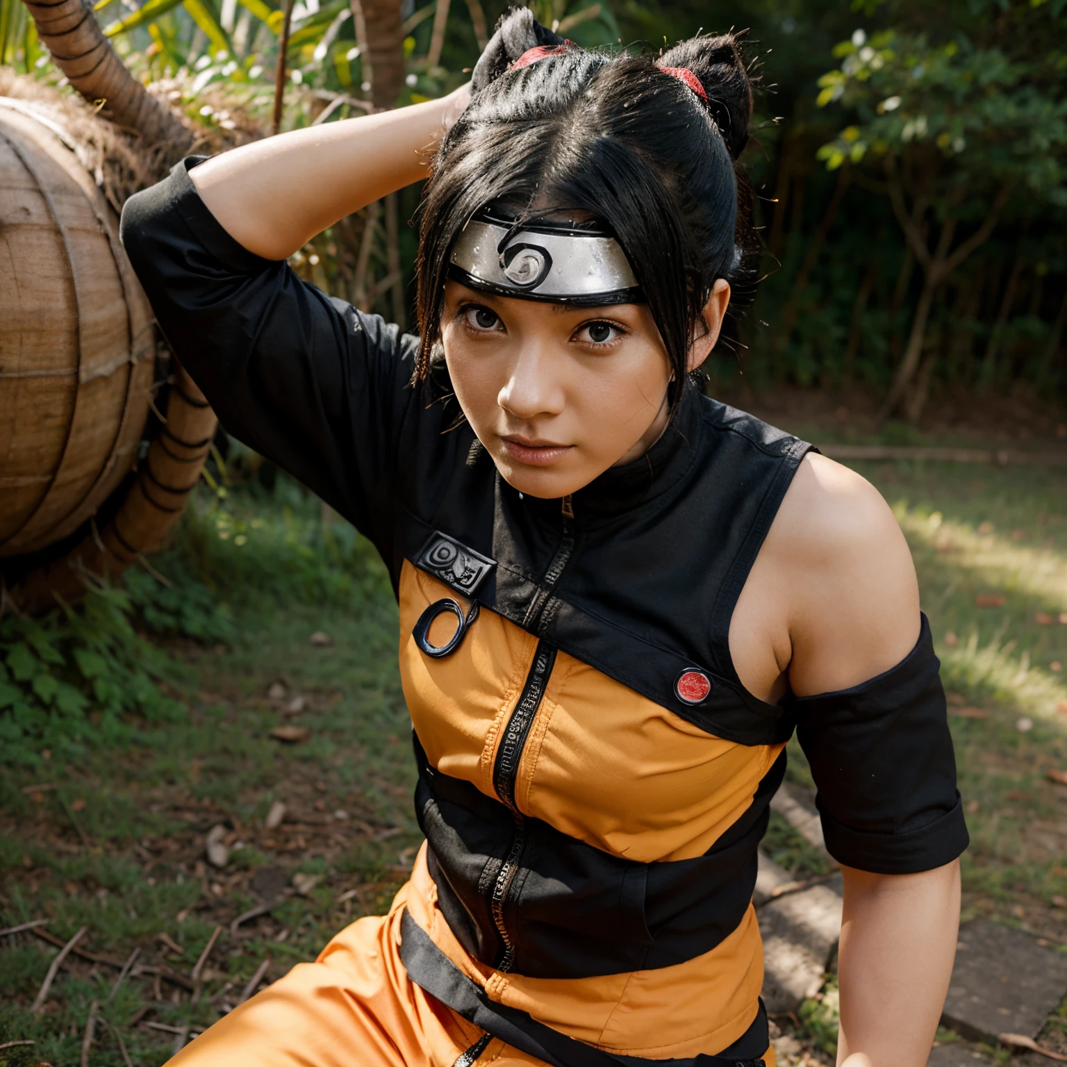 Naruto realista com raiva