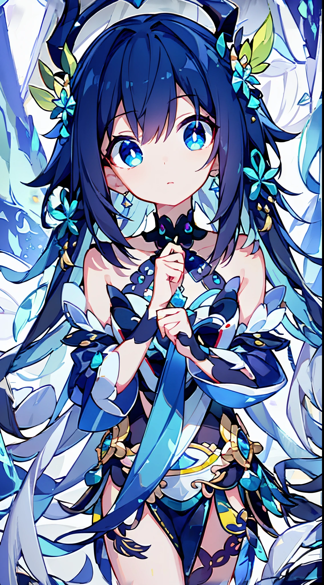 (best quality,8k,highres:1.2), vibrant colored hair flowing in the wind, mesmerizing rainbow-colored eyes like a kaleidoscope, cute and innocent face with rosy cheeks, ethereal presence of an angel, a moonlit night casting a soft glow, divine figures and mythical beings, a mini skirt fluttering in the breeze, a shoulder-baring top, elegant uniforms, dramatic long ox-tail hair, delicate and refined curves, ultra-detailed and lifelike representation, the highest level of craftsmanship, breathtaking details at an 8K resolution, vivid colors that pop out, the perfect combination of realism and fantasy, a mesmerizing masterpiece capturing every intricate detail.