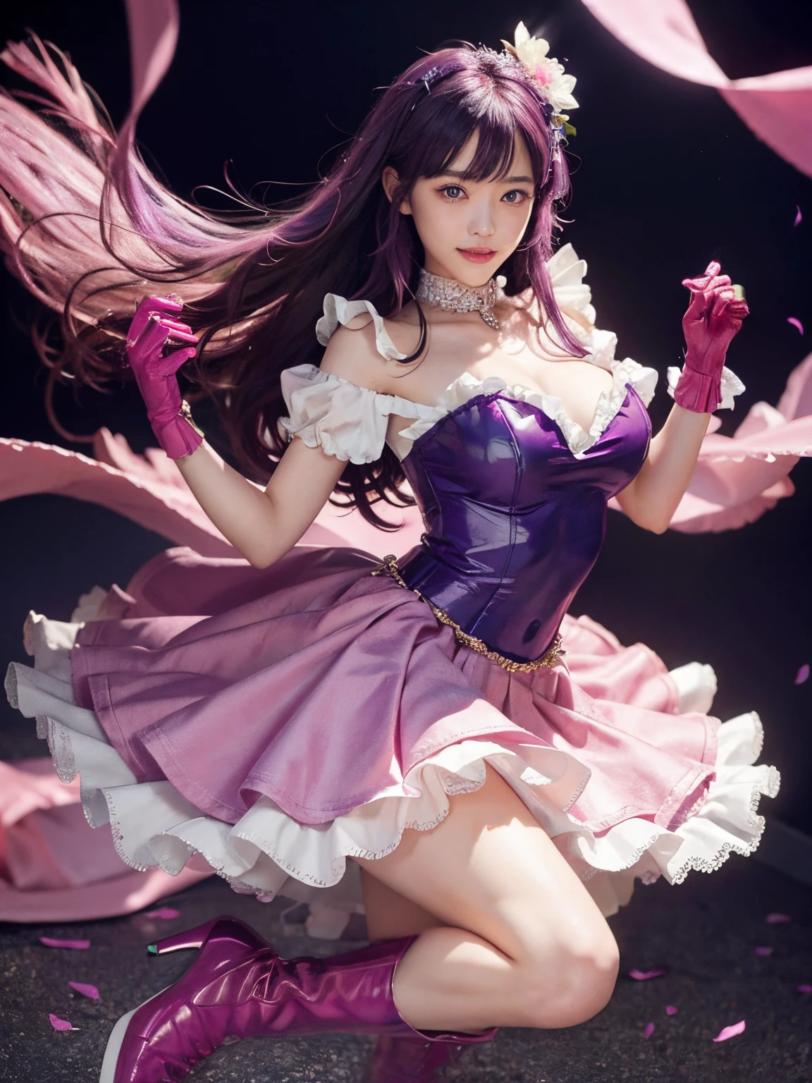 Pink Glove、Natural fingers、Natural feet